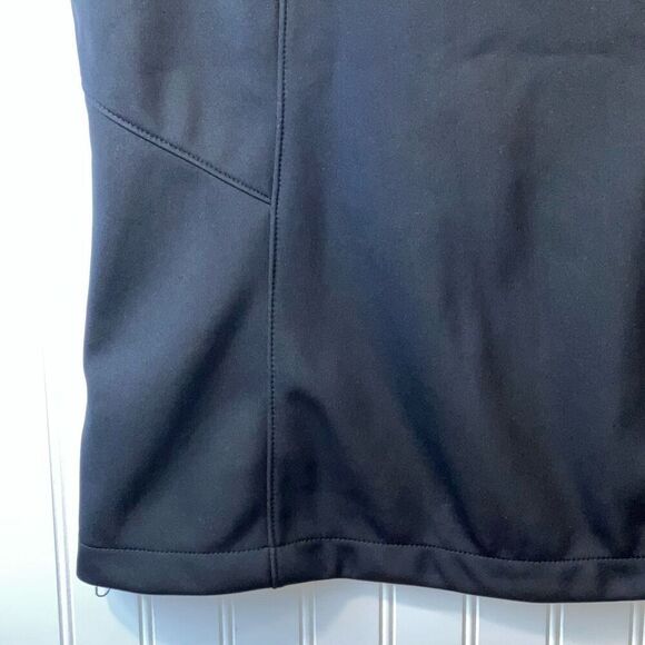 The North Face Womens Vest Black Medium Windwall Slim Fit Happy Face Patches NWT - Picture 12 of 13